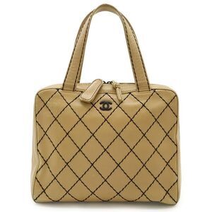 Chanel Wild Stitch Leather Tote Bag
